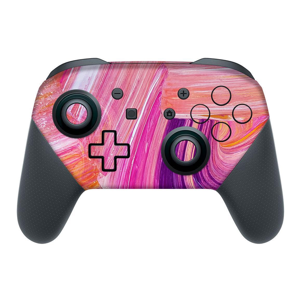 Nintendo Switch Pro Controller Oil Paint Series Skins - Slickwraps