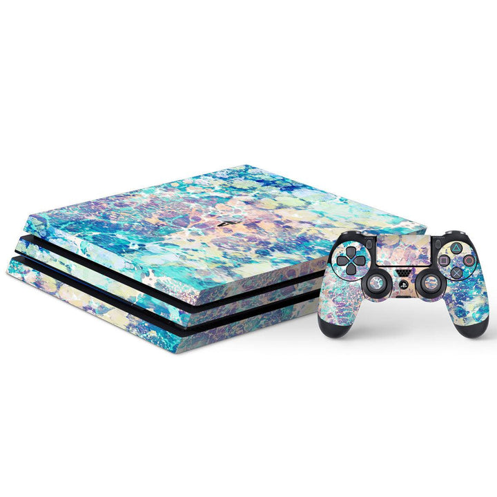 Playstation 4 Pro Marble Series Skins - Slickwraps