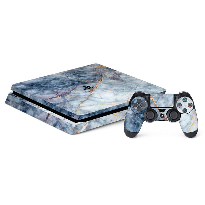 Playstation 4 Slim Marble Series Skins - Slickwraps