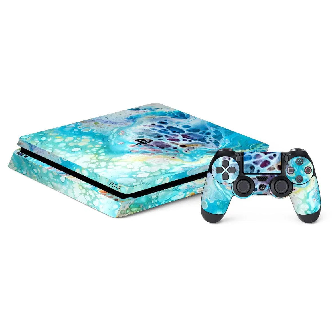Playstation 4 Slim Oil Paint Series Skins - Slickwraps