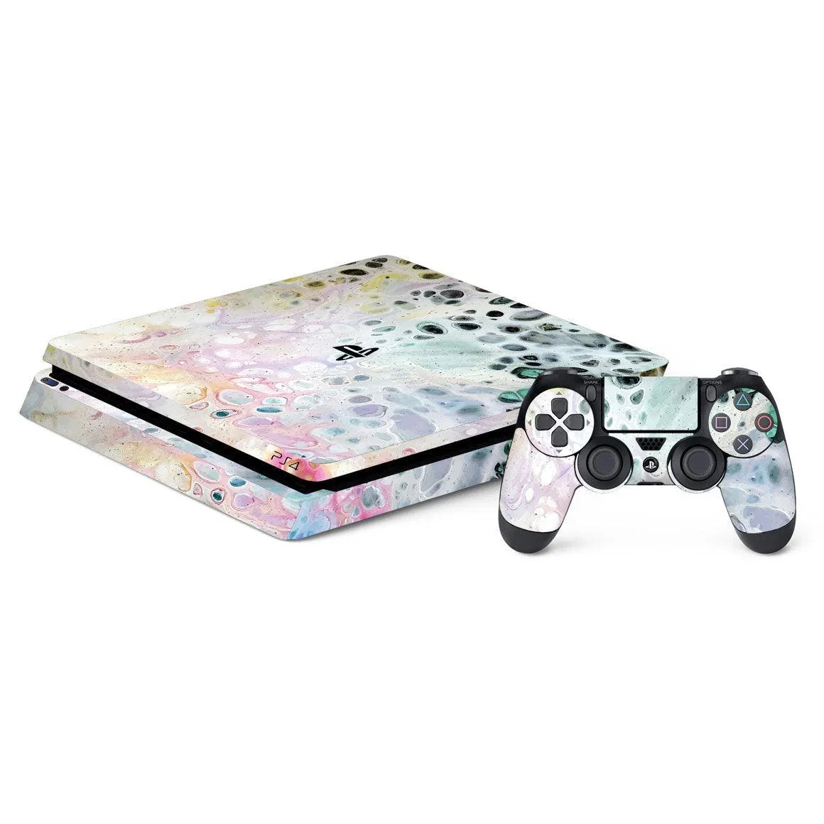 Playstation 4 Slim Oil Paint Series Skins - Slickwraps
