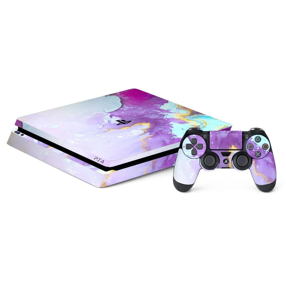 Playstation 4 Slim Oil Paint Series Skins - Slickwraps