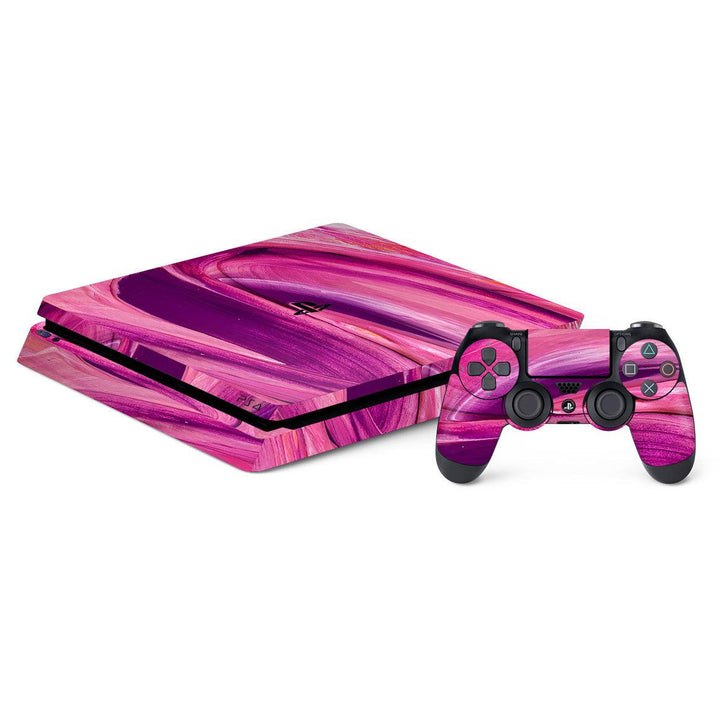 Playstation 4 Slim Oil Paint Series Skins - Slickwraps