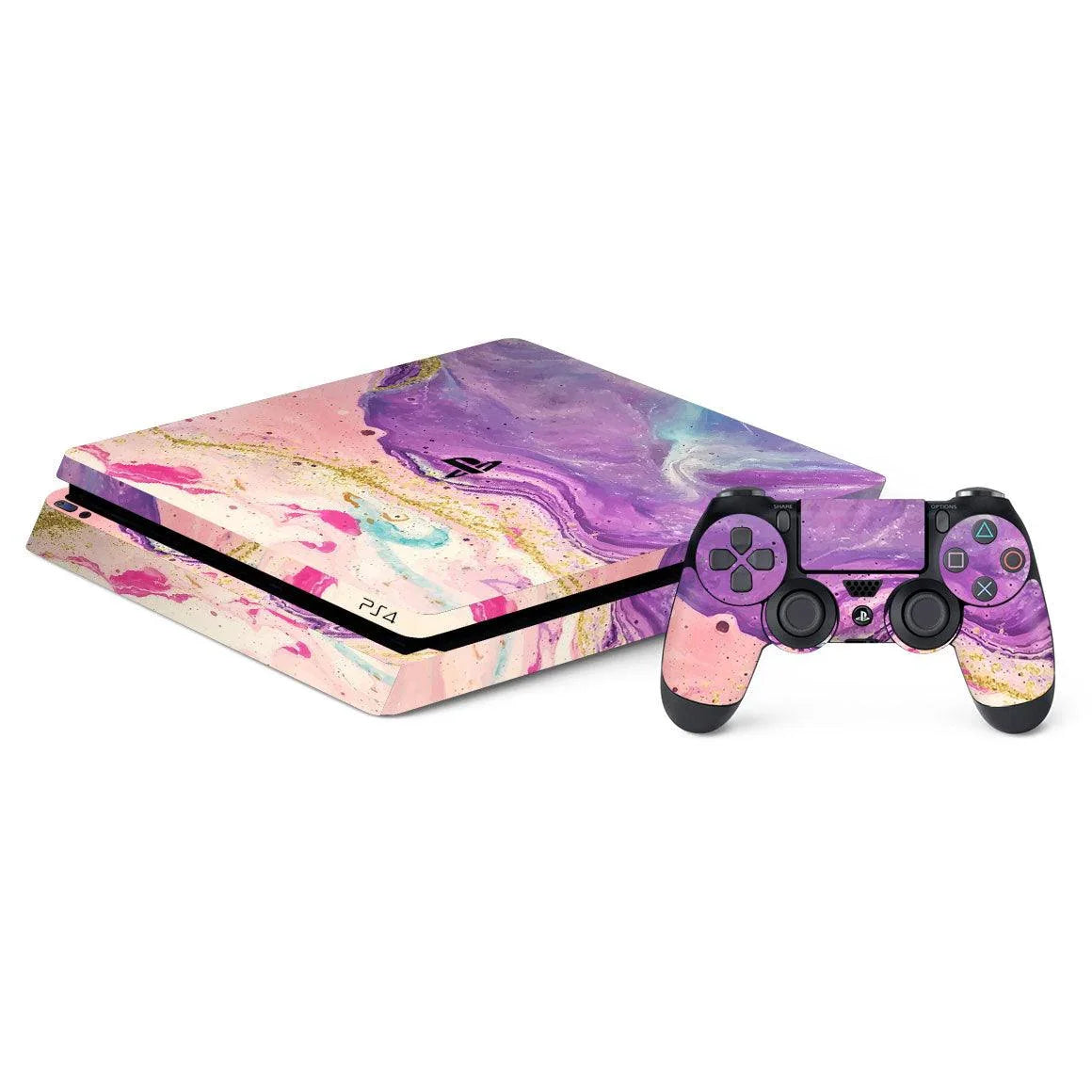 Playstation 4 Slim Oil Paint Series Skins - Slickwraps
