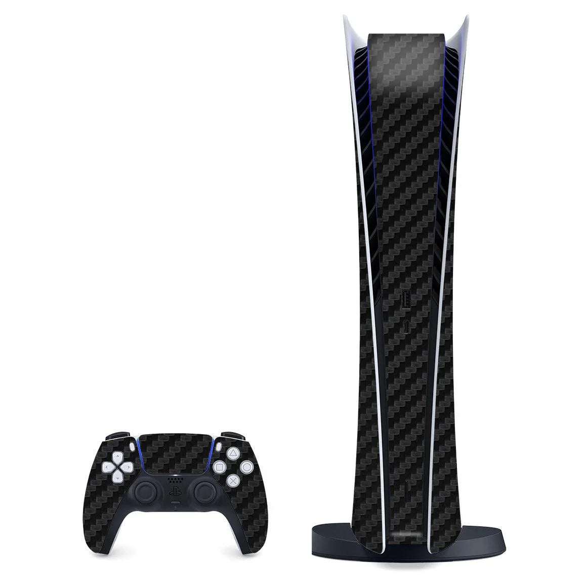 Playstation 5 Digital Carbon Series Skins - Slickwraps