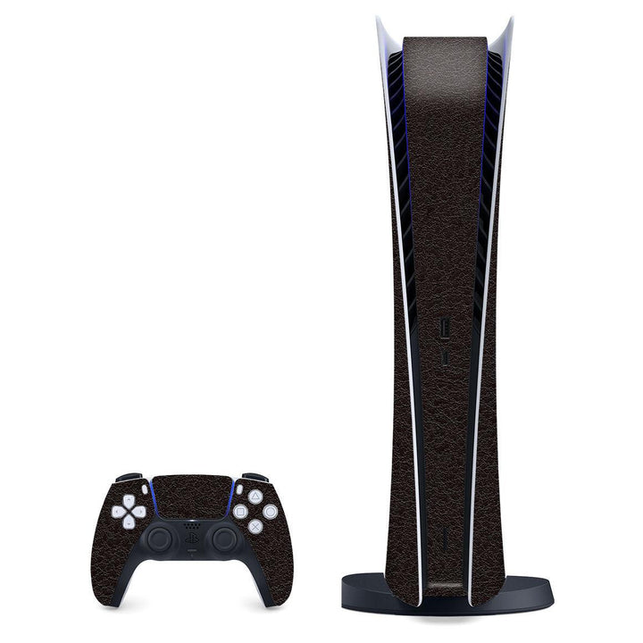 Playstation 5 Digital Leather Series Skins - Slickwraps