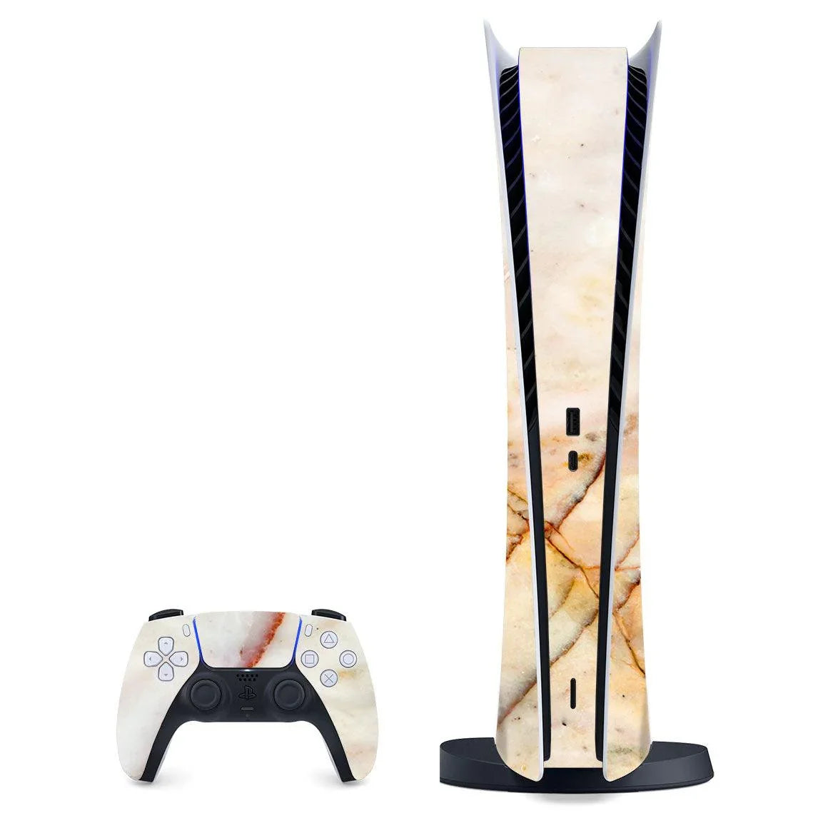 Playstation 5 Digital Marble Series Skins - Slickwraps