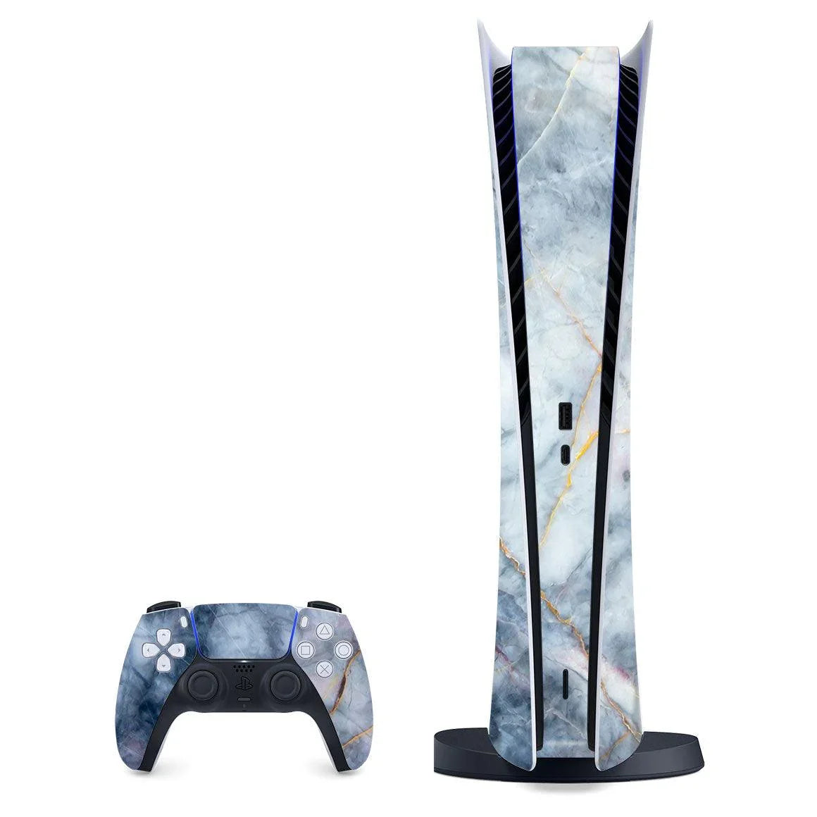 Playstation 5 Digital Marble Series Skins - Slickwraps