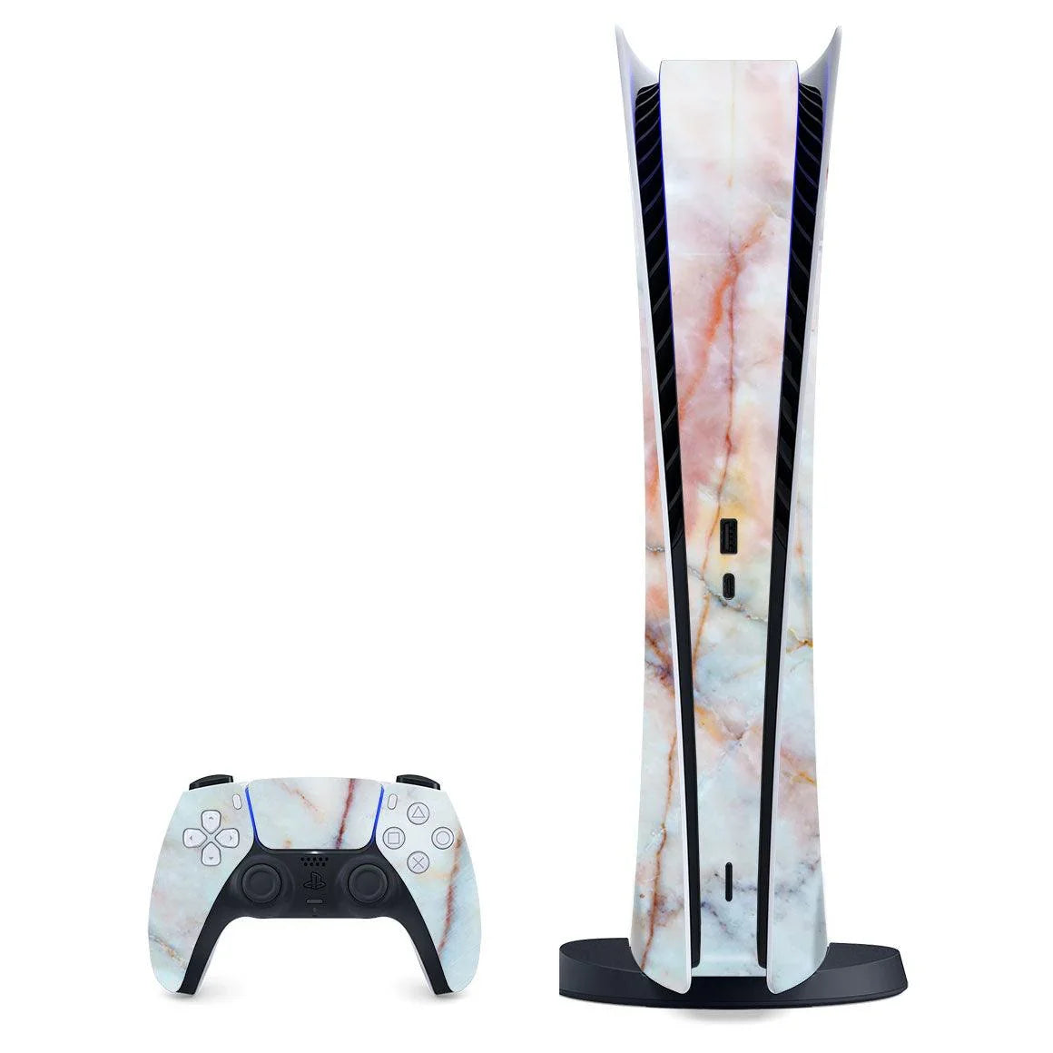 Playstation 5 Digital Marble Series Skins - Slickwraps
