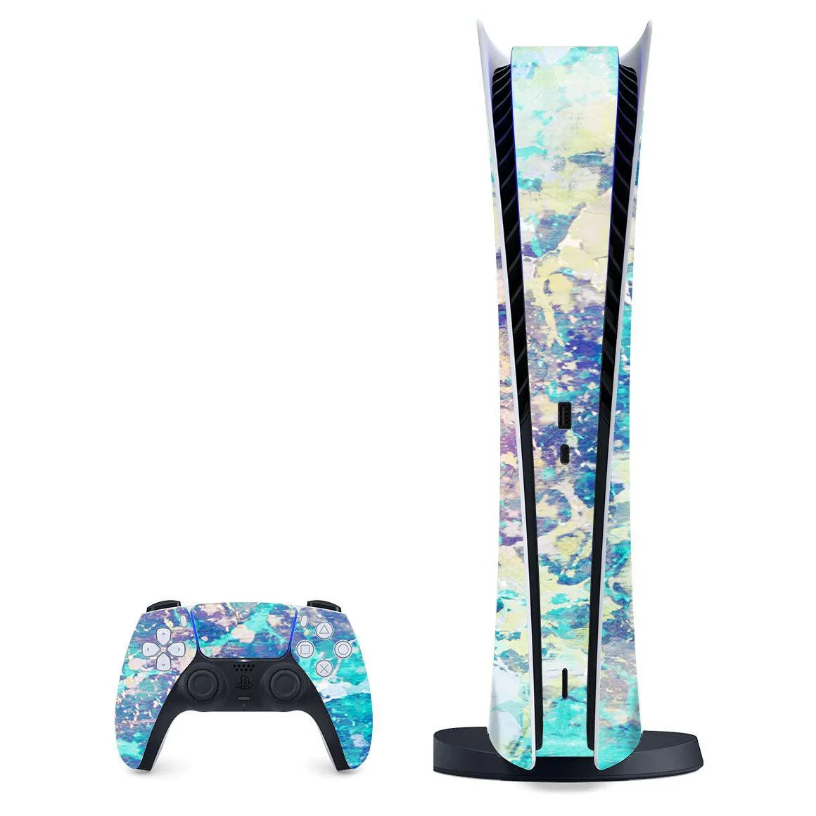 Playstation 5 Digital Marble Series Skins - Slickwraps