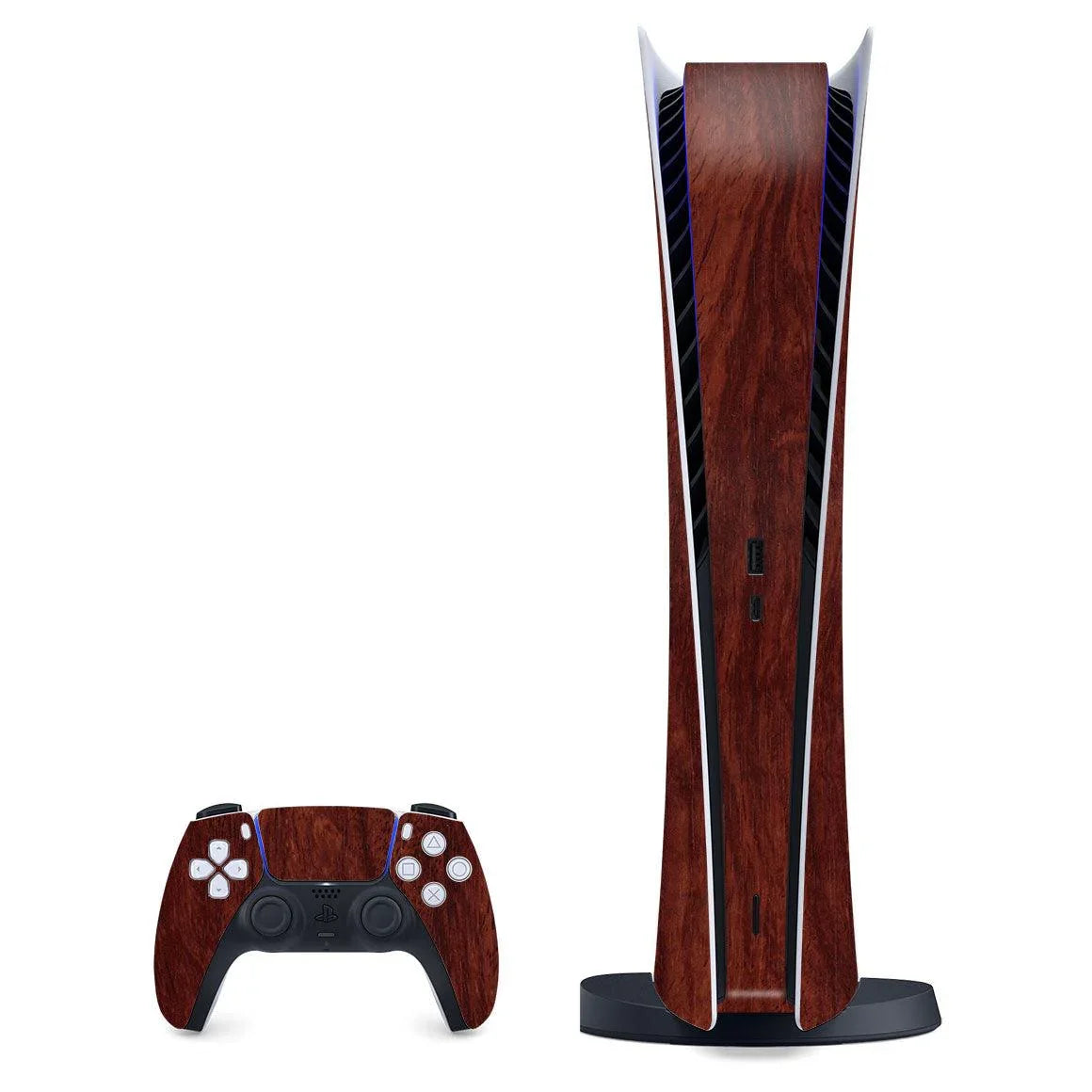 Playstation 5 Digital Wood Series Skins - Slickwraps