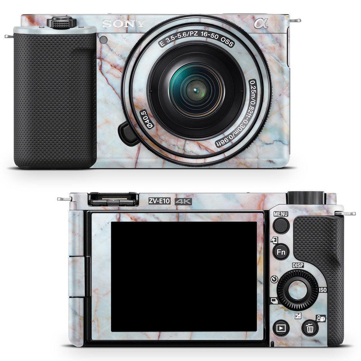 Sony Alpha ZV-E10 (2021) Marble Series Skins - Slickwraps
