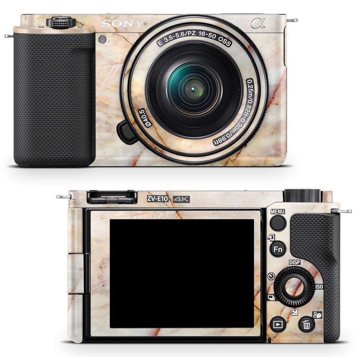 Sony Alpha ZV-E10 (2021) Marble Series Skins - Slickwraps