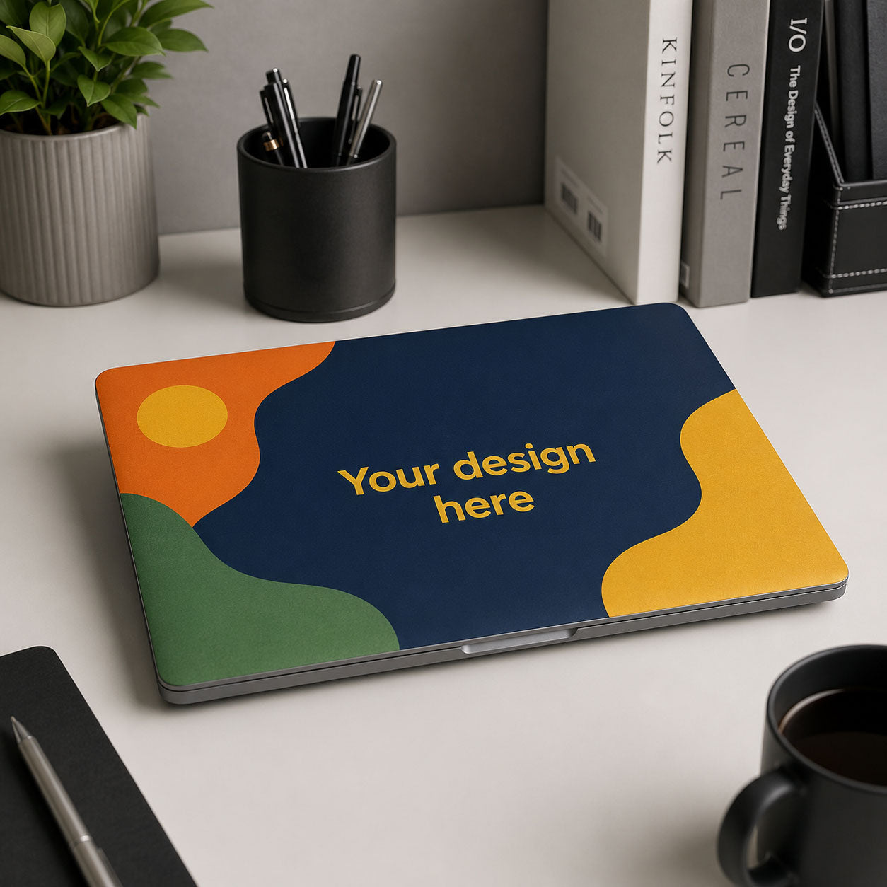 Custom MacBook skin created with the Slickwraps online customizer